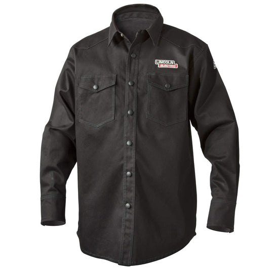 Lincoln Electric - Camisa de Manga Larga con Soldadura Negra, Ligera, Transpirable, Retardante de Llama, Talla XL