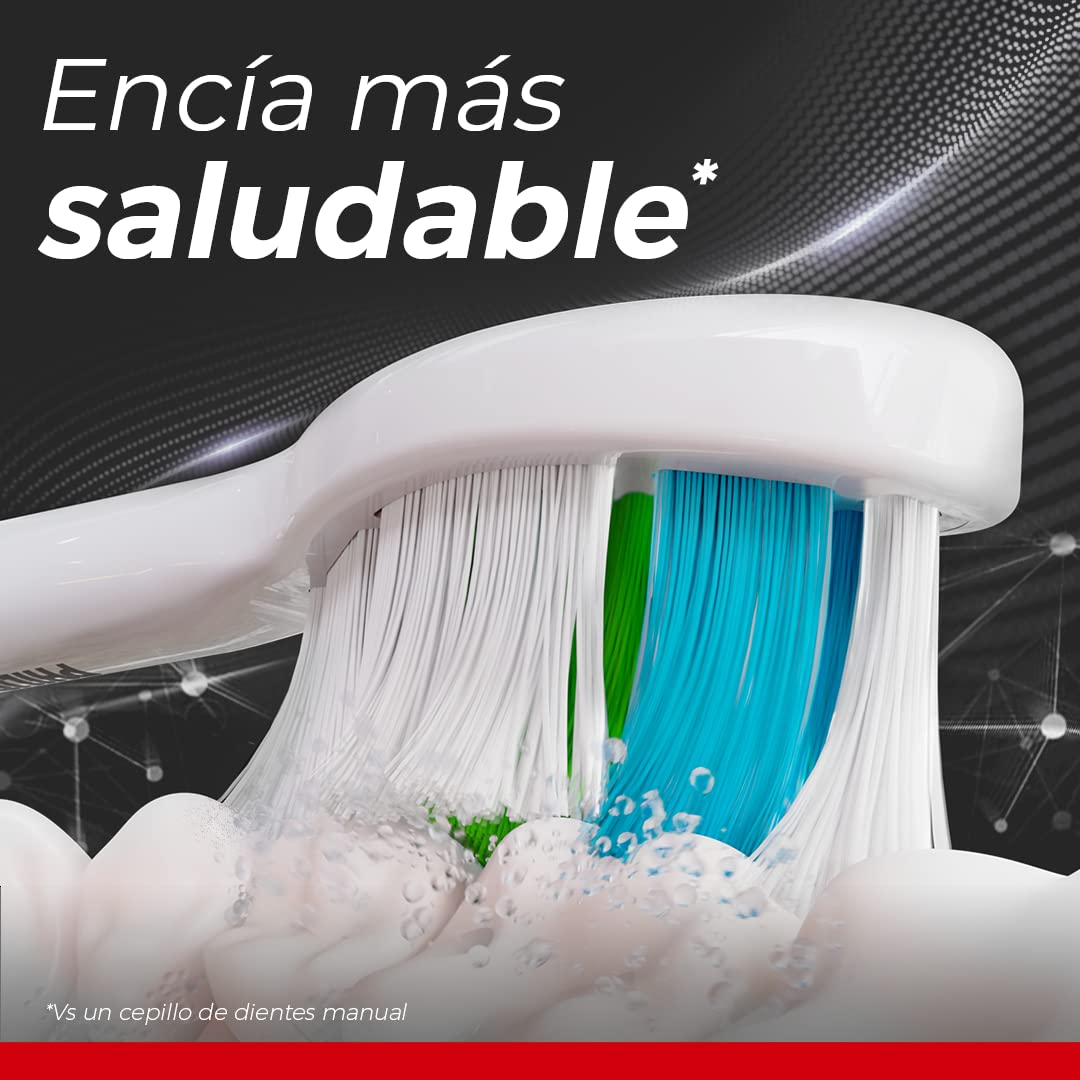 Philips Colgate Cepillo Dental Eléctrico SonicPro 50 Dientes Más Blancos | Limpia, Blanquea y Cuida Encías para una Buena Higiene Bucal, Remueve hasta 600% Más Placa