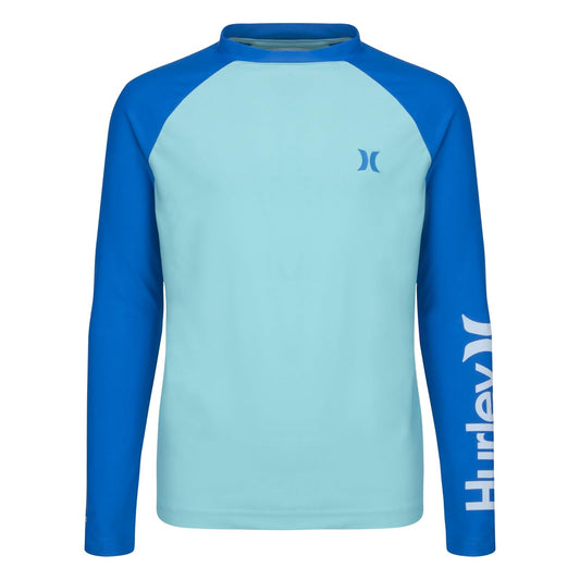 Hurley Long Sleeve UPF 50+ Rash Guard Swim Shirt Camisa de protección de sarpullidoNiños
