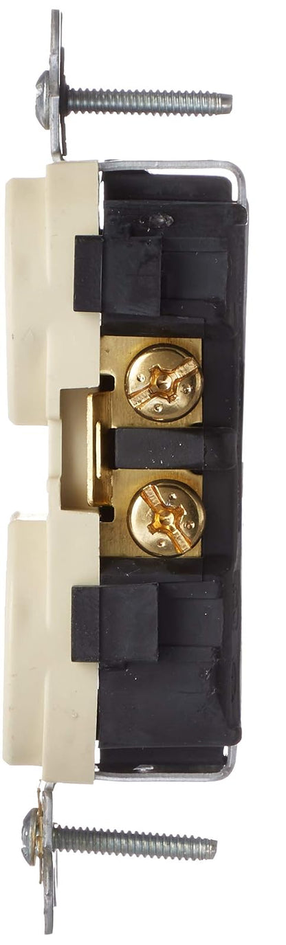 Leviton 051-05822-00I Receptáculo Dúplex Grado Comercial 20A 250V 2P3H Nema 6-20R, Marfil, pack of/paquete de 1