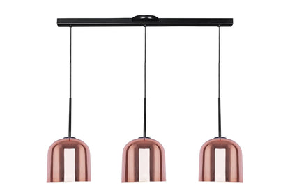 MAXXI MX-CL1817/CB/3 CANDIL EN RIEL DE VIDRIO COBRE