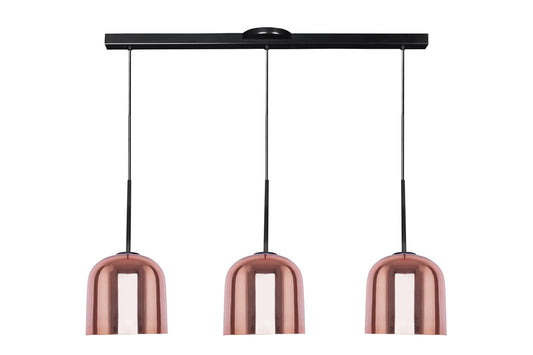 MAXXI MX-CL1817/CB/3 CANDIL EN RIEL DE VIDRIO COBRE