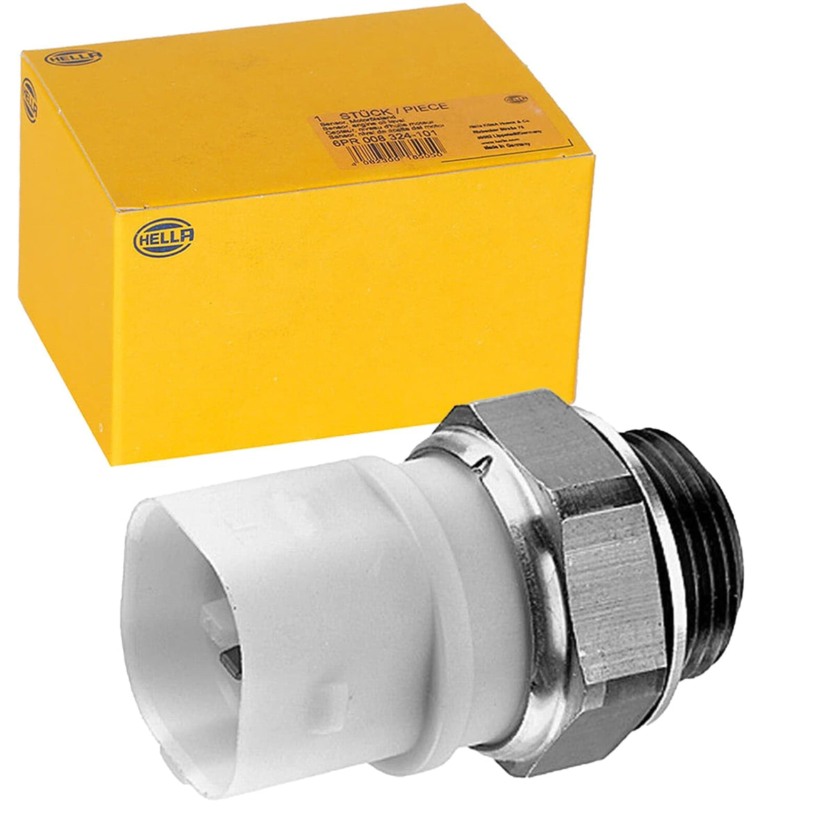 Hella Interruptor de Temperatura Ventilador del Radiador 6ZT 007 837-071, 12V, 3 Conexiones, Gris