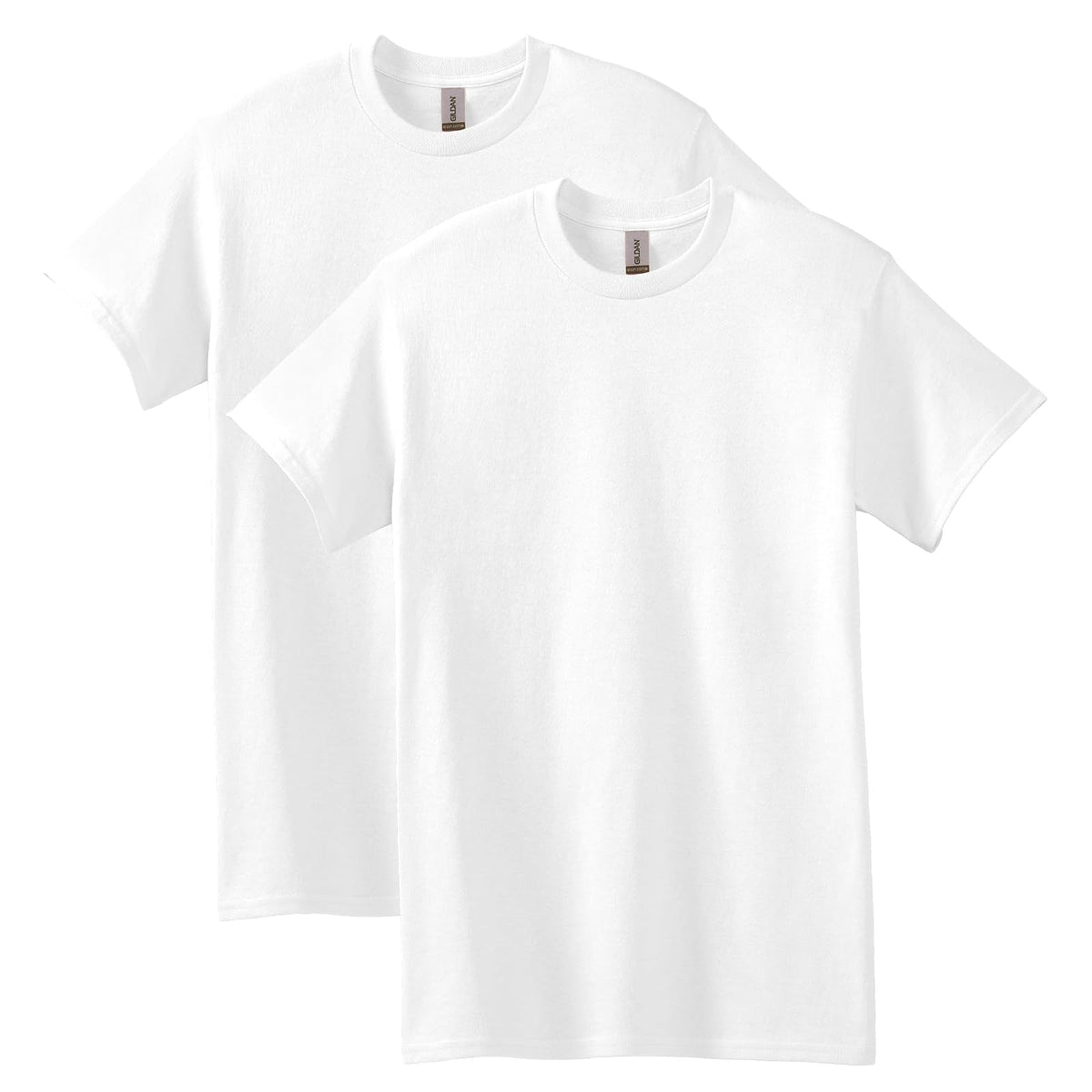 Gildan G5000 Camiseta de Algodón Pesado para Hombre - 2 - Blanco 2 piezas (White (2-Pack)) - CH