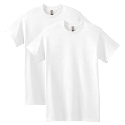 Gildan G5000 Camiseta de Algodón Pesado para Hombre - 2 - Blanco 2 piezas (White (2-Pack)) - CH