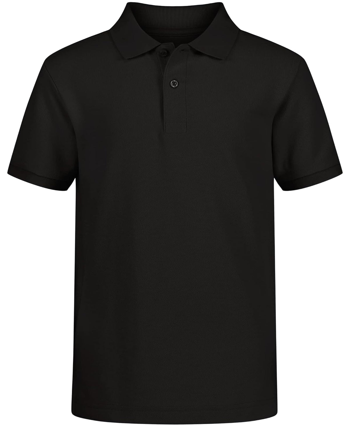 Nautica Polo Piqué de Manga Corta para Niño Pequeño - Niños grandes - 8 Husky - Negro -