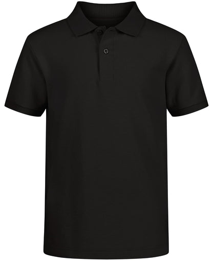 Nautica Polo Piqué de Manga Corta para Niño Pequeño - Niños grandes - 8 Husky - Negro -