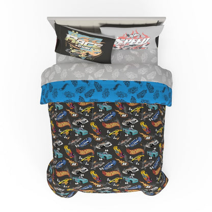 Franco Pokémon Juego de Ropa de Cama, 7 Piezas, Tamaño Matrimonial - 7 Piece Full Size - Hot Wheels