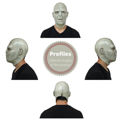 REV Voldemort, Máscara Original de Lord Voldemort de la película de Harry Potter, Máscaras del Mago Tenebroso Tom Ryddle Ideal para Halloween, Fiestas de Disfraces y Colección