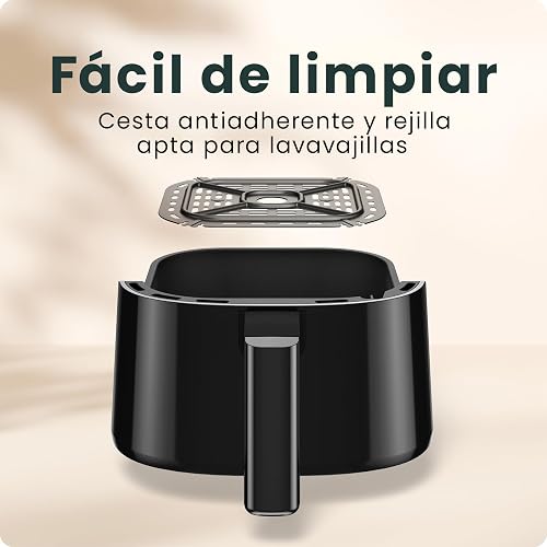 Chefman freidora de aire 2 Qt Freidora de aire compacta y que ahorra espacio canasta antiadherente sin PFAS comidas rápidas y fáciles en minutos perfecto para departamentos temporizador digital Negro