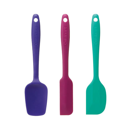 Cuisinart CTG-00-S3MSJ Mini espátulas de silicona, juego de 3 | Utensilios de cocina flexibles para cocinar y hornear