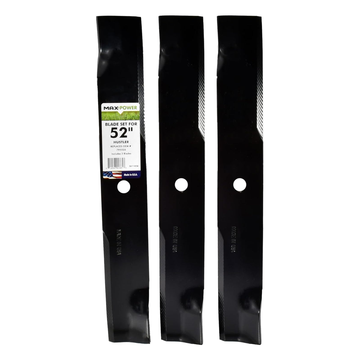 Maxpower 561145B 561145 - Juego de Cuchillas, Color Negro