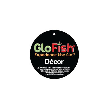 GloFish - Planta decorativa para acuario, fluorescente bajo luz LED azul, chica, morado y blanco, 1 pieza