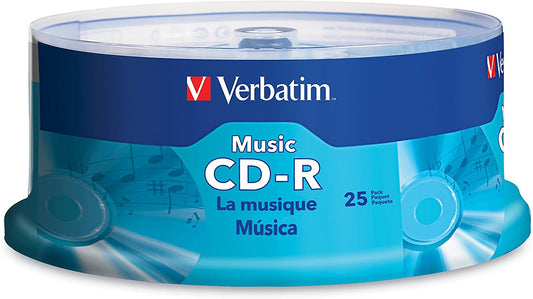 Verbatim Music CD-R 80MIN 700MB 52X 25pk Spindle