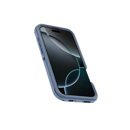 OtterBox - Funda para iPhone 16 Pro MAX Defender Series, Color Azul | Funda para iPhone resistente, resistente y duradera, a presión en MagSafe, de revestimiento múltiple, absorción de impactos