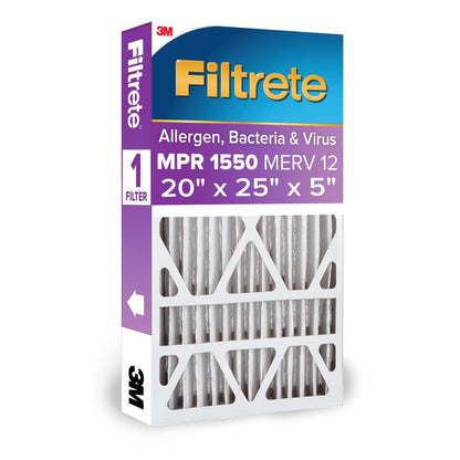 Vida Saludable Filtrete Ultra Allergen Filtro, mpr 1500 x 12,7 cm, 50,8 cm x 25-Inch (4 - 7/8-Inch Profundidad)