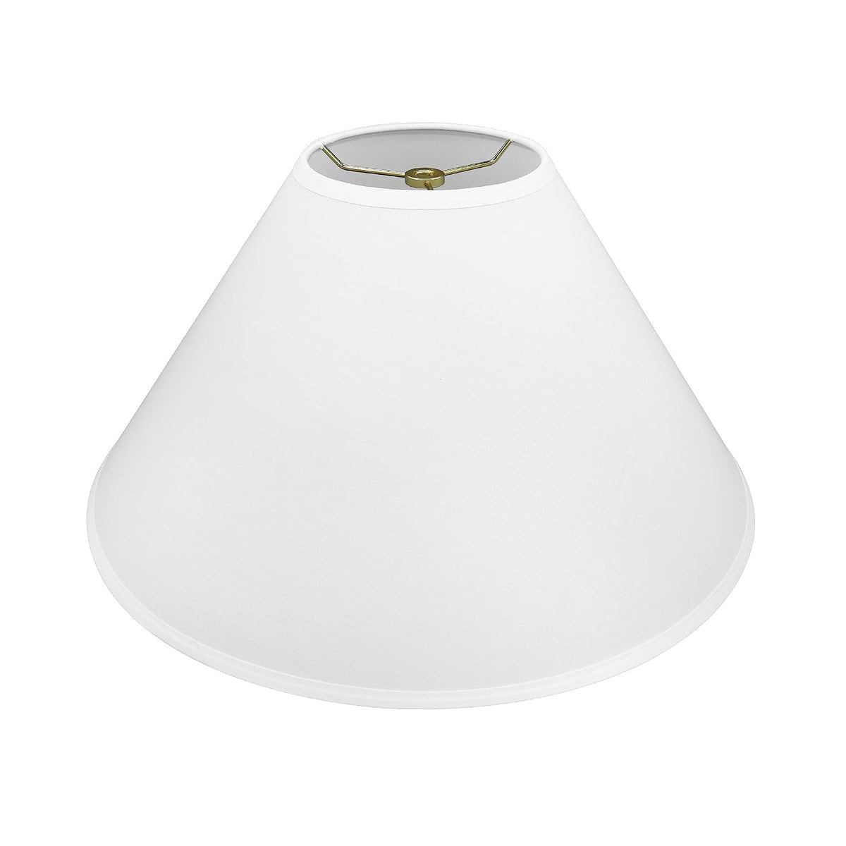 Aspen Creative 32206A, Empire Spider - visualización para lámpara, color blanco, 6 pulgadas superior x 19 pulgadas inferior x 12 pulgadas de altura inclinada