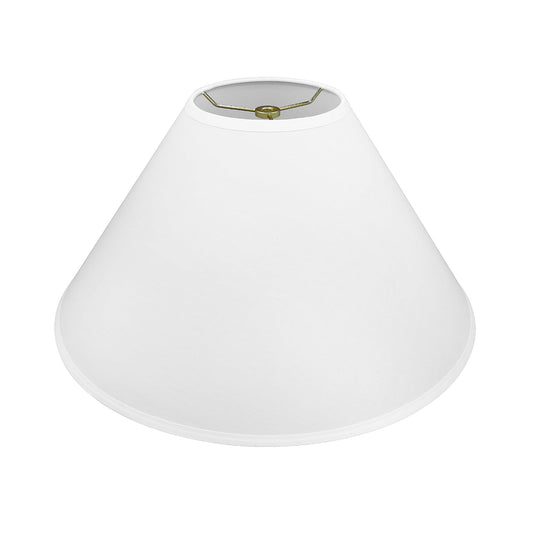 Aspen Creative 32206A, Empire Spider - visualización para lámpara, color blanco, 6 pulgadas superior x 19 pulgadas inferior x 12 pulgadas de altura inclinada