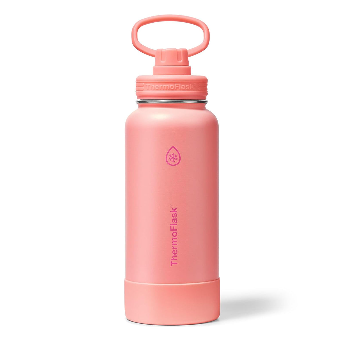 ThermoFlask Botella de Agua con Tapa de Boquilla 32 oz - Coral (Sunkissed Coral) - 0.9 Litros