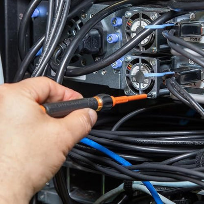 Klein Tools 32584INSR - Juego de destornilladores de precisión 8 en 1 con funda, juego de aislamiento clasificado de 1000 V con puntas TORX ranuradas y a prueba de manipulaciones