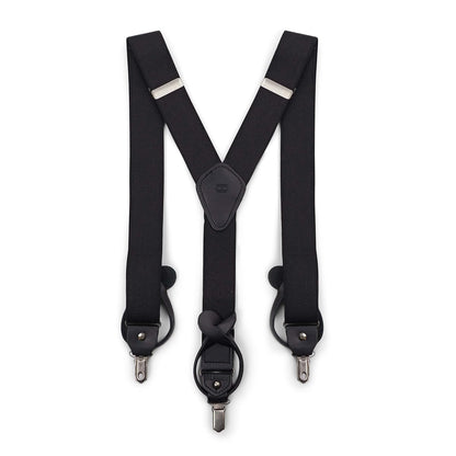 Tommy Hilfiger Tirantes para hombre de 32 mm con clip convertible, extremo de botón y correa