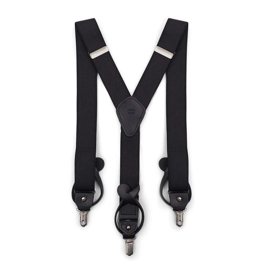 Tommy Hilfiger Tirantes para hombre de 32 mm con clip convertible, extremo de botón y correa