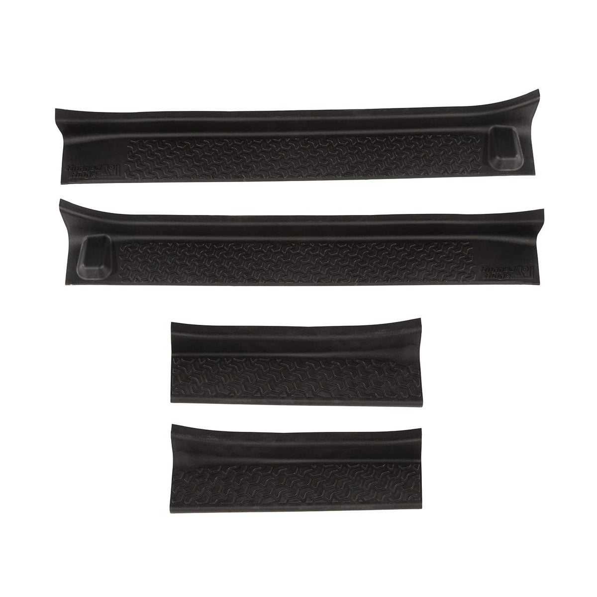 Rugged Ridge 11216.32 Protectores Entrada Todo Terreno Termoplástico Negro Mate 4 Piezas Sin Taladro para Jeep Wrangler JLU/Gladiator JT