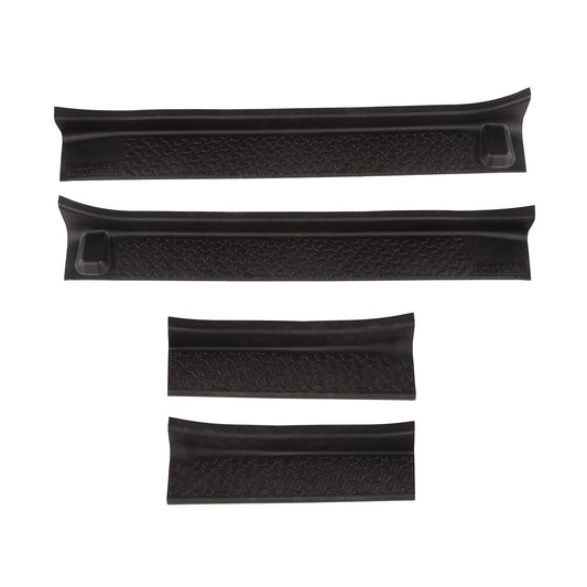 Rugged Ridge 11216.32 Protectores Entrada Todo Terreno Termoplástico Negro Mate 4 Piezas Sin Taladro para Jeep Wrangler JLU/Gladiator JT