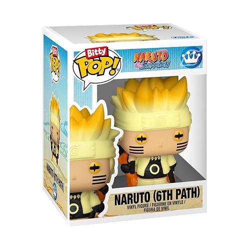 Funko Bitty Pop! 4 Pack: Naruto Shippuden - Team 7 (1 in 6 Chase Chance) | Mercancía Oficial - Mini Figuras de 2.2 cm con Exhibidor - Decoración de Pasteles y Relleno de Piñata