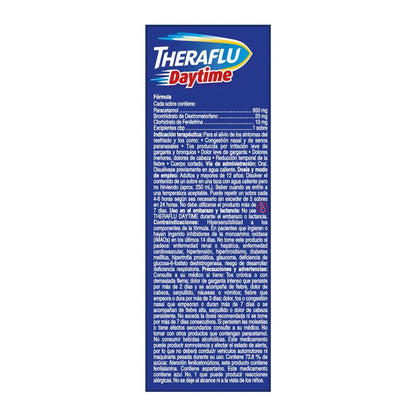 Theraflu Día, Té Antigripal para Resfriado Severo, 10 Sobres