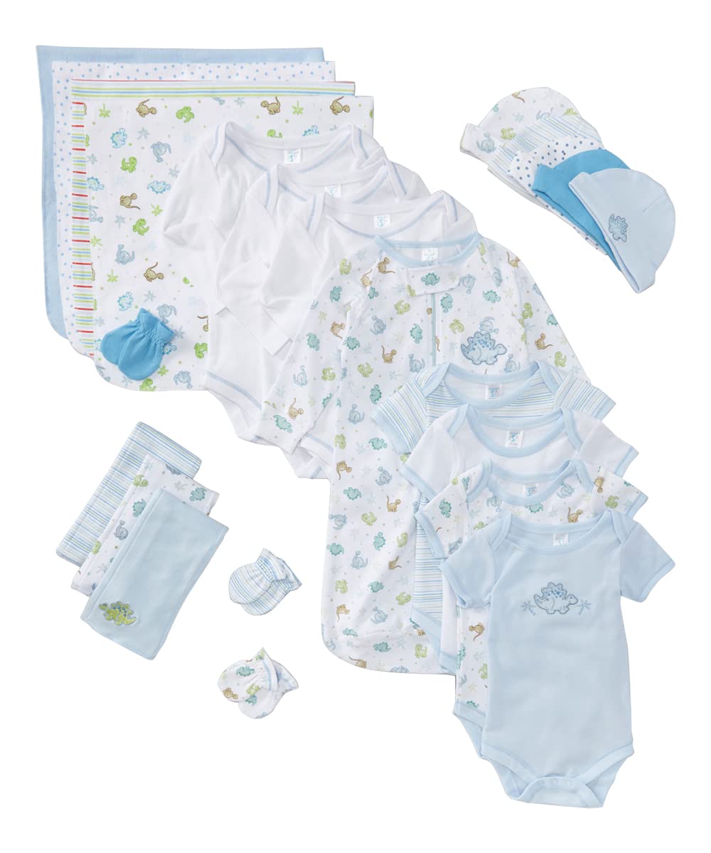 Spasilk Baby Essential Set de Canastilla 23 Piezas 0-6 Meses - 0-6 Meses - azul Boy