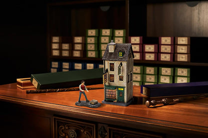 Department 56 Harry Potter Village Flourish and Blotts Librería Edificio Iluminado, 8.3 Pulgadas, Multicolor