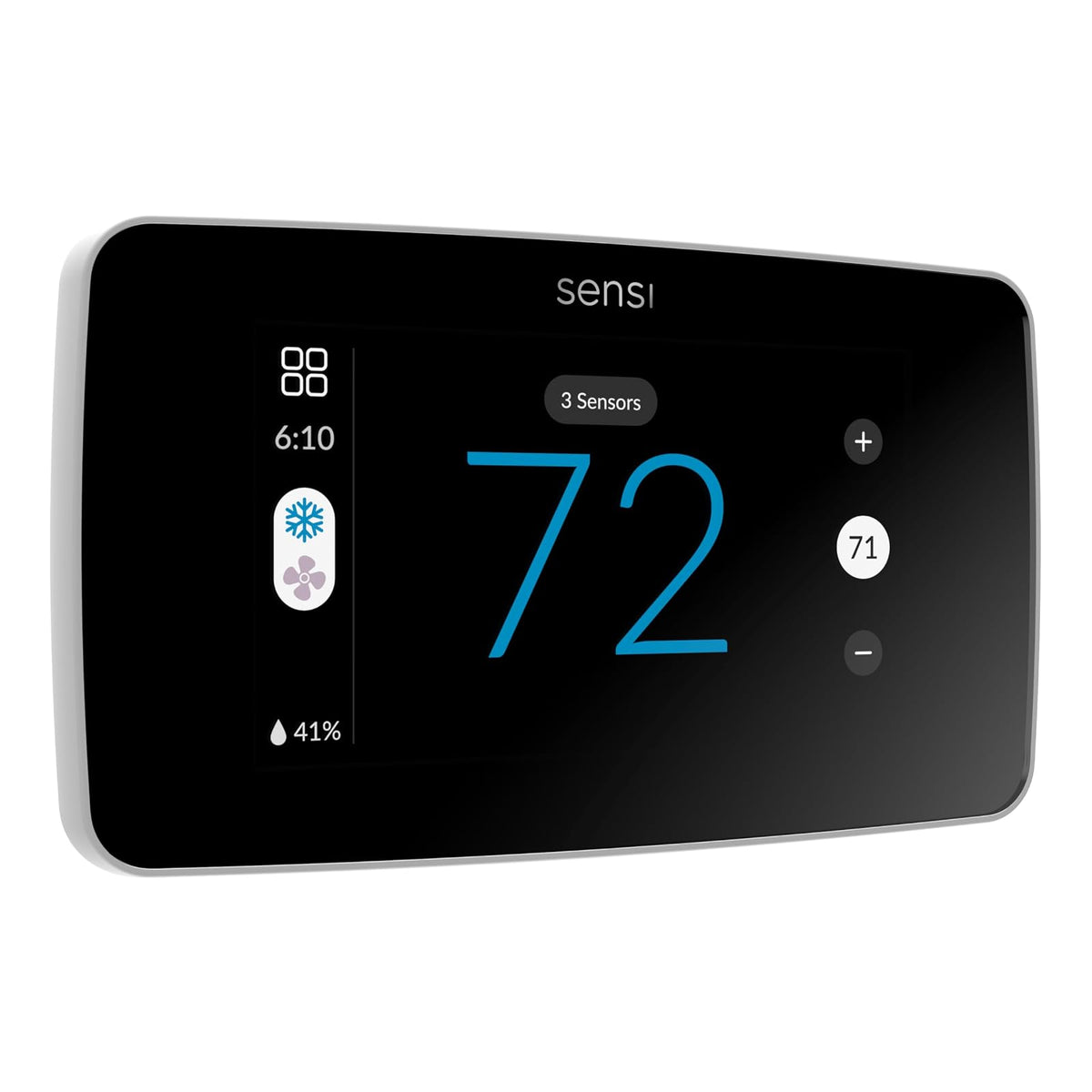 Termostato inteligente Sensi Touch 2 con pantalla táctil a color, programable, Wi-Fi, privacidad de datos, aplicación móvil, bricolaje sencillo, funciona con Alexa, certificación Energy Star, ST76W,