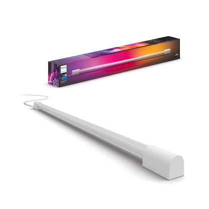 Philips Hue Tubo de luz degradada, compacto, blanco, iluminación envolvente (sincronización con TV, música y juegos), requiere Hue Hub y caja de sincronización de tono