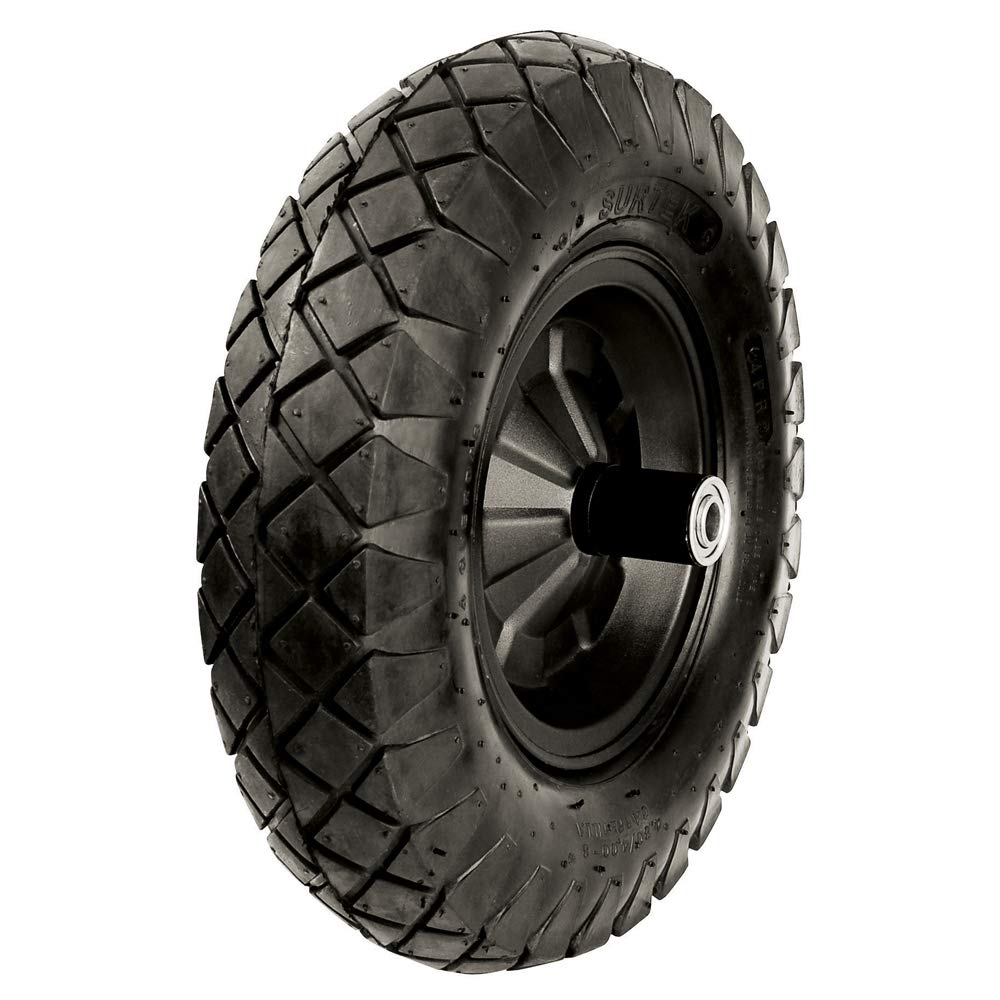 Surtek CATL4 Llanta reforzada 4 capas de 16" con rin para carretilla