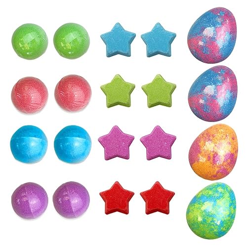 20 x bombas de baño Paquete Mega Value de Zimpli Kids, juego de regalo de bomba de baño en caja perfecta para niños, apto para veganos y libre de crueldad