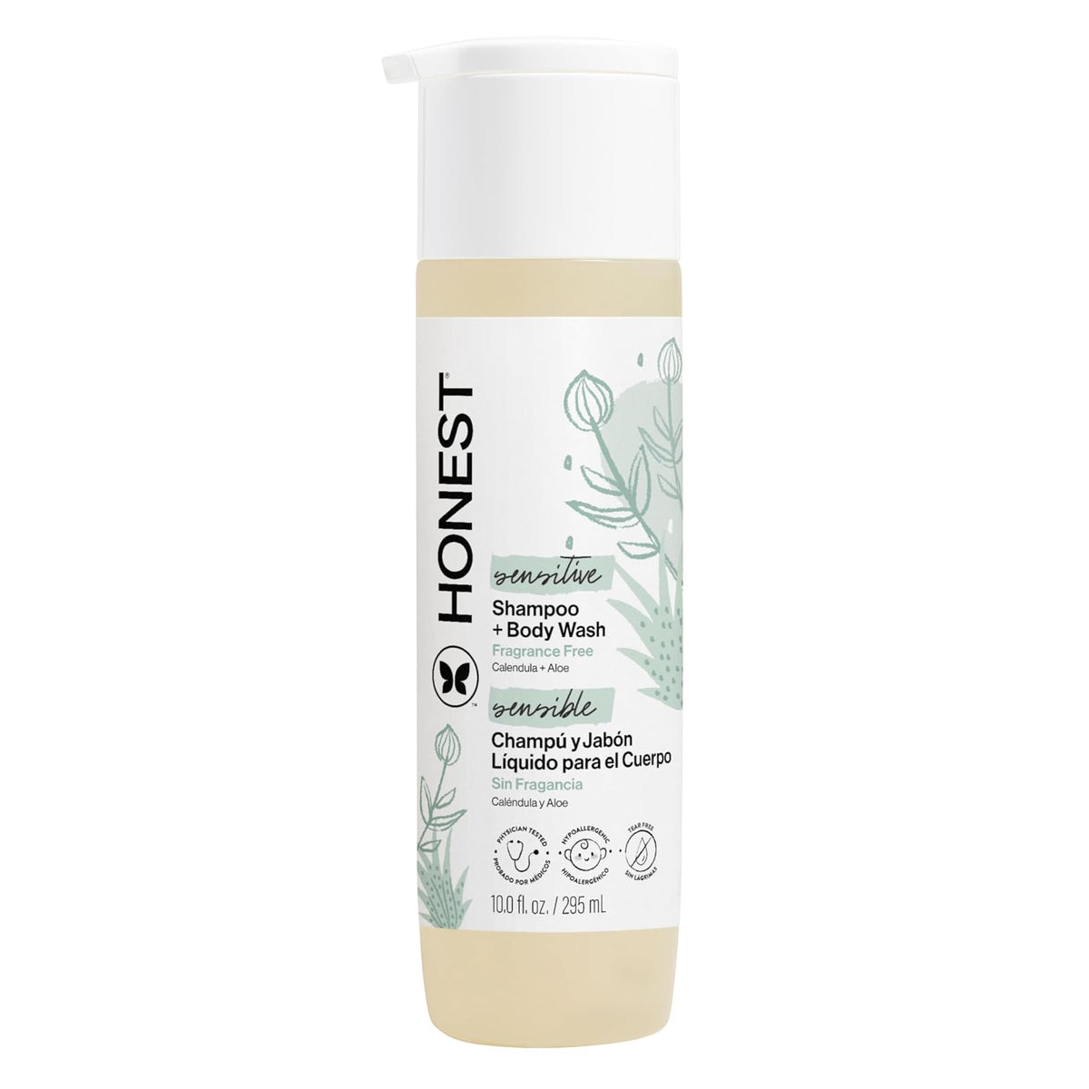 The Honest Company Shampoo Bw, Fragrance Free, color, 295 ml, pack of aquete de, 816645023966, N/A