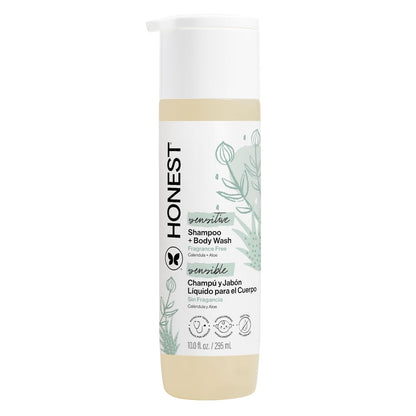 The Honest Company Shampoo Bw, Fragrance Free, color, 295 ml, pack of aquete de, 816645023966, N/A