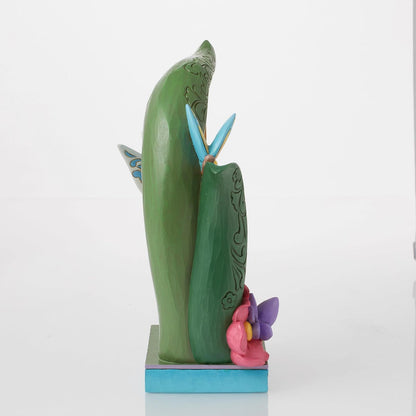 Enesco Disney Traditions Collection by Jim Shore Peter Pan Tinker Bell Spring Swing Figurita de resina de piedra pintada a mano coleccionable Disney Tink Figurines para decoración del hogar, 8.63
