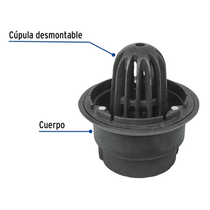 Foset CO-44, Coladera de hierro de cúpula para azotea