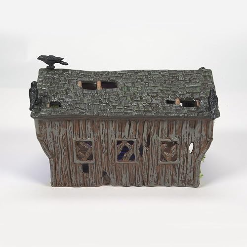 Department 56 Accesorios para pueblos Halloween Crow Creek - Figura de Accesorio de Puente Cubierto, 4.7 Pulgadas
