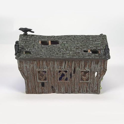 Department 56 Accesorios para pueblos Halloween Crow Creek - Figura de Accesorio de Puente Cubierto, 4.7 Pulgadas