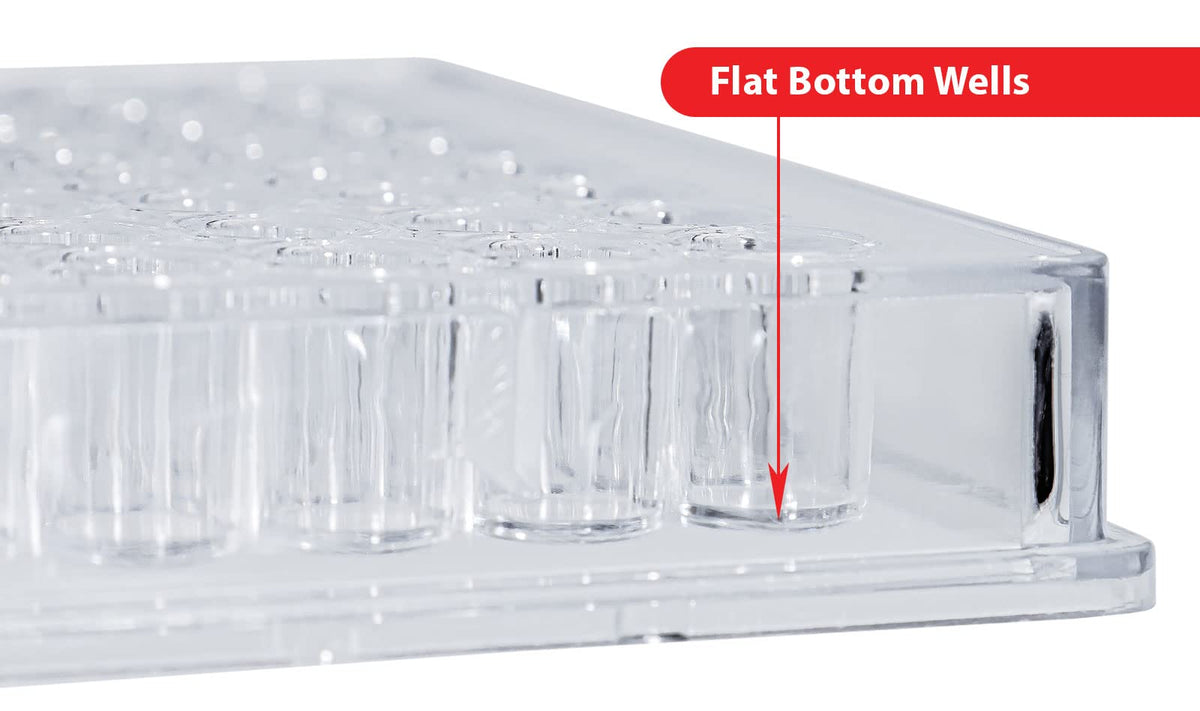 Globe Scientific 120030 Polystyrene Microtest Plate, 96-Well, U-Bottom (Pack of 50)