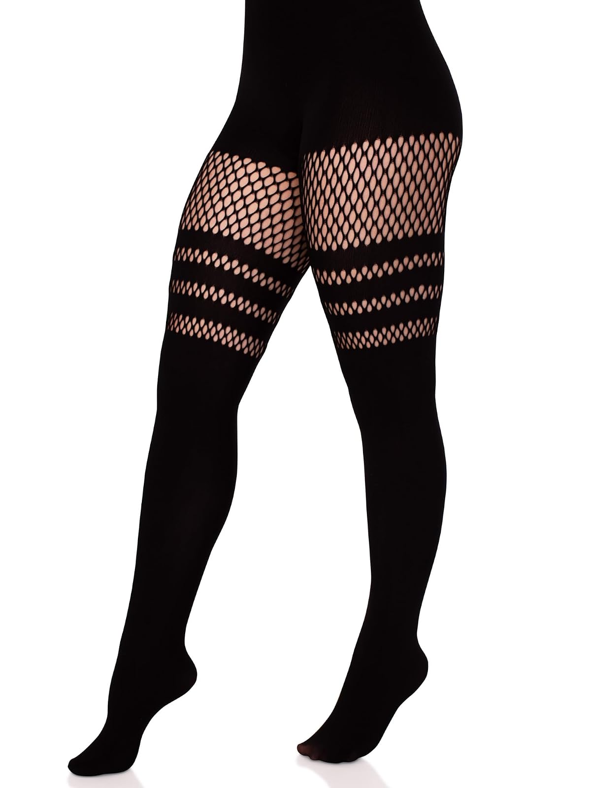 Leg Avenue - Pantalón de muslo alto opaco para mujer