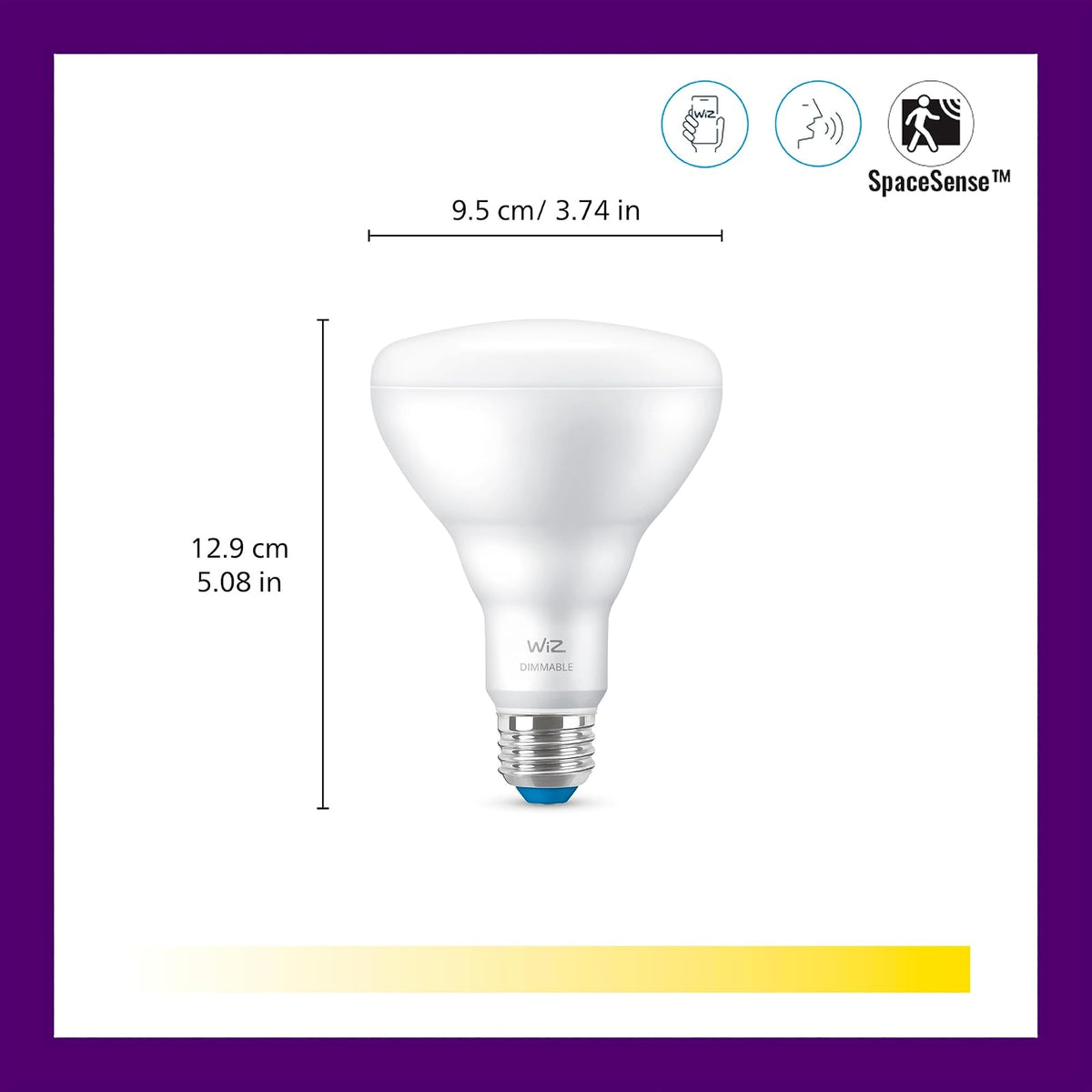 WiZ Foco Inteligente BR30 7.2W Luz Cálida Compatible con Alexa y WiFi