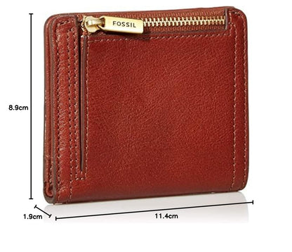 Fossil Women's Logan Leather RFID-Blocking Bifold Wallet