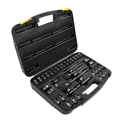 STANLEY Juego de Llaves 3/8" con Caja de Herramientas, 37 Piezas, 87-320 | Juego de Llaves Mecánicas 3/8", Incluye Caja de Herramientas, 37 Piezas