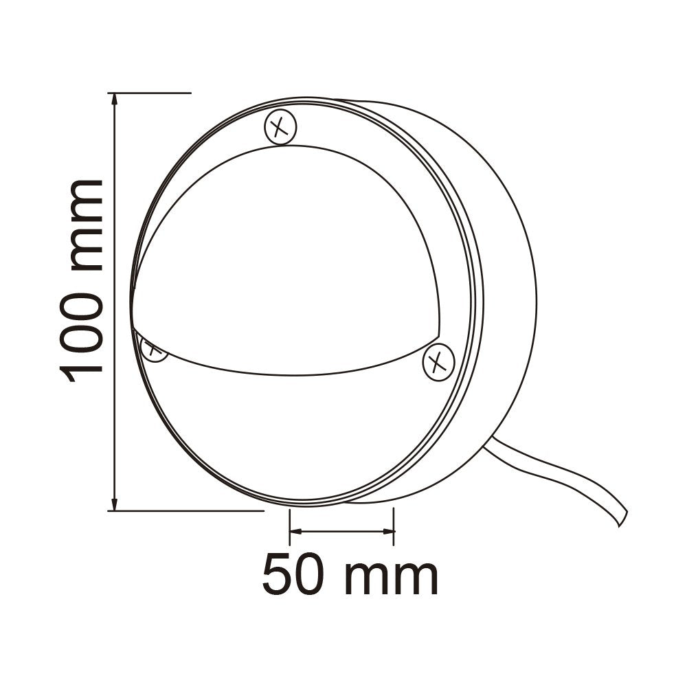 Tecnolite - Luz de Cortesía para Exterior, Foco LED 2 W Incluido, Luz Cálida Brillante, Base G4, IP44, 12V