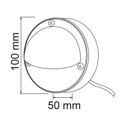 Tecnolite - Luz de Cortesía para Exterior, Foco LED 2 W Incluido, Luz Cálida Brillante, Base G4, IP44, 12V