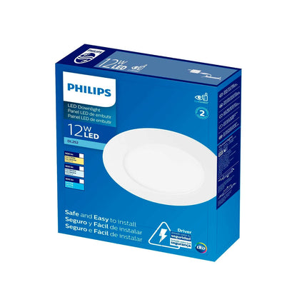 Philips LED Empotrado DL252 Redondo 6" - luz fría de 12 watts